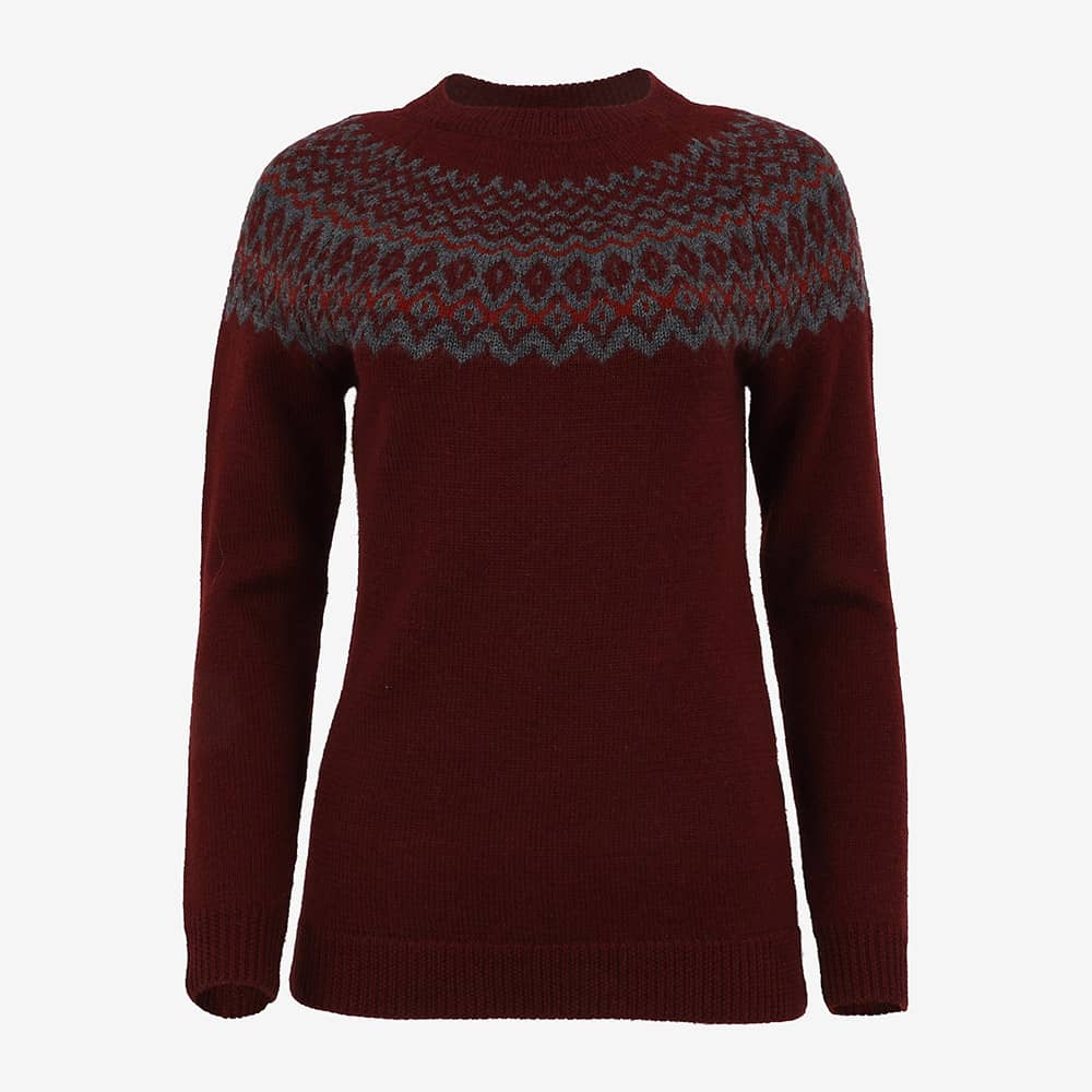 Ásta merino womens Nordic knit sweater